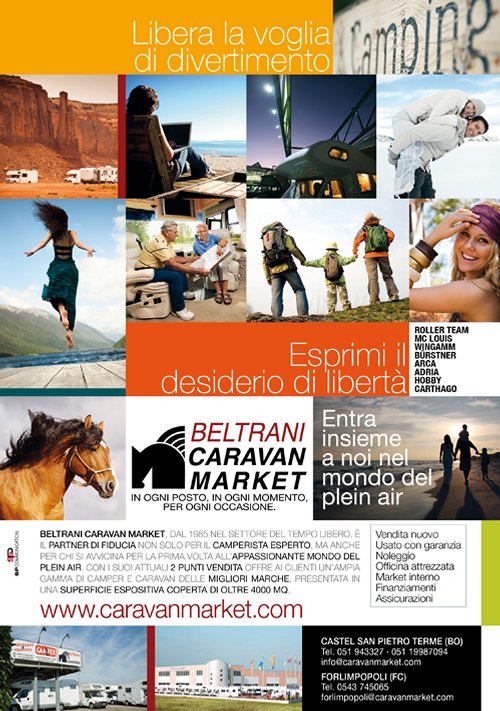 Beltrani Caravan Market · Pagina Pubblicitaria
